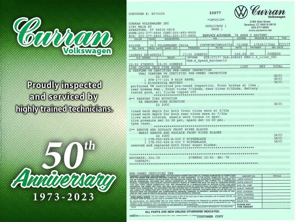 used 2023 Volkswagen Jetta car, priced at $20,888