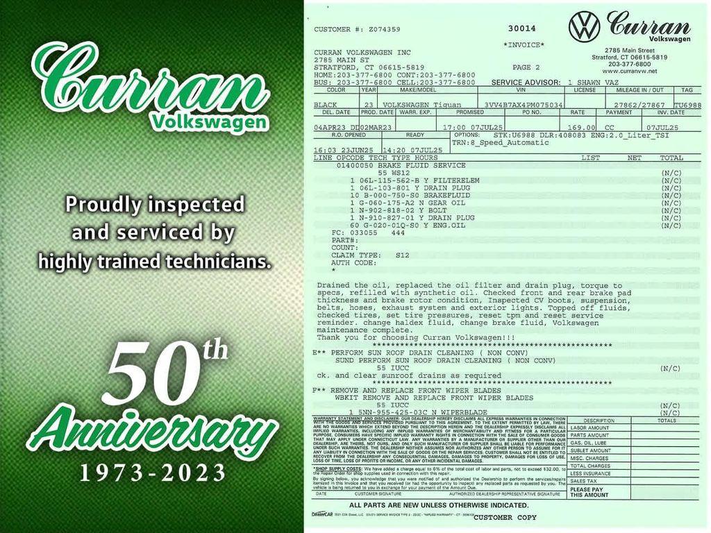 used 2023 Volkswagen Tiguan car, priced at $30,000