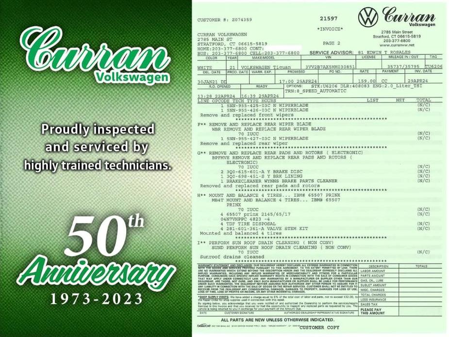 used 2021 Volkswagen Tiguan car, priced at $22,360