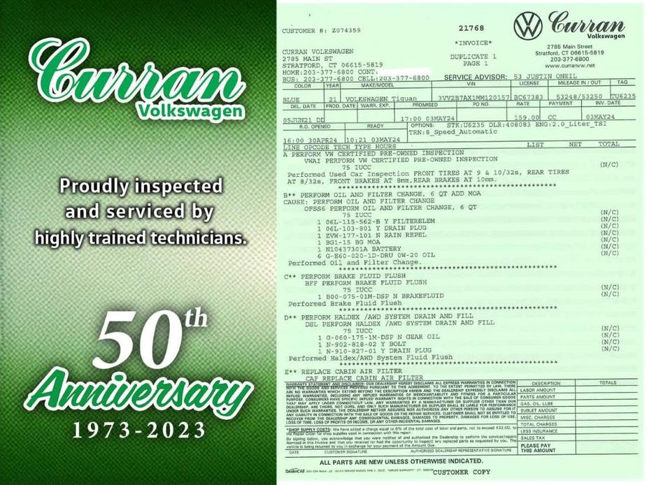 used 2021 Volkswagen Tiguan car, priced at $20,688
