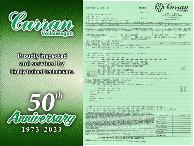 used 2022 Volkswagen Tiguan car, priced at $26,625