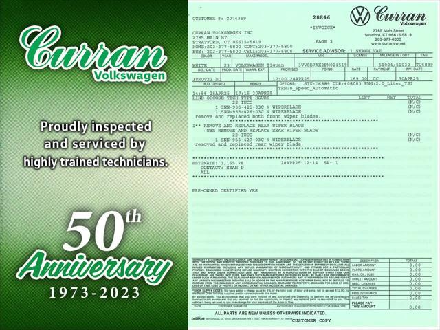 used 2023 Volkswagen Tiguan car, priced at $26,200