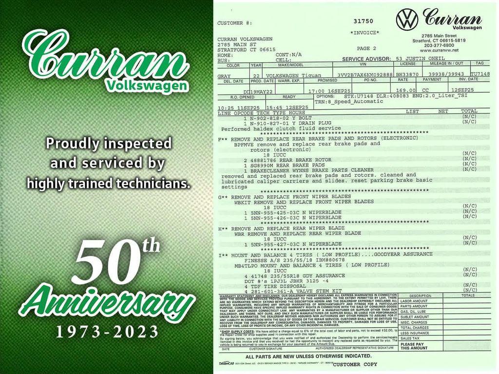 used 2022 Volkswagen Tiguan car, priced at $23,687