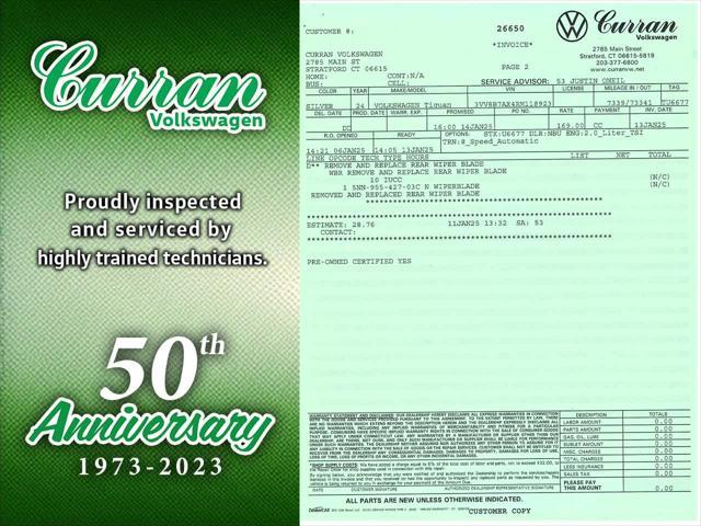used 2024 Volkswagen Tiguan car, priced at $32,622