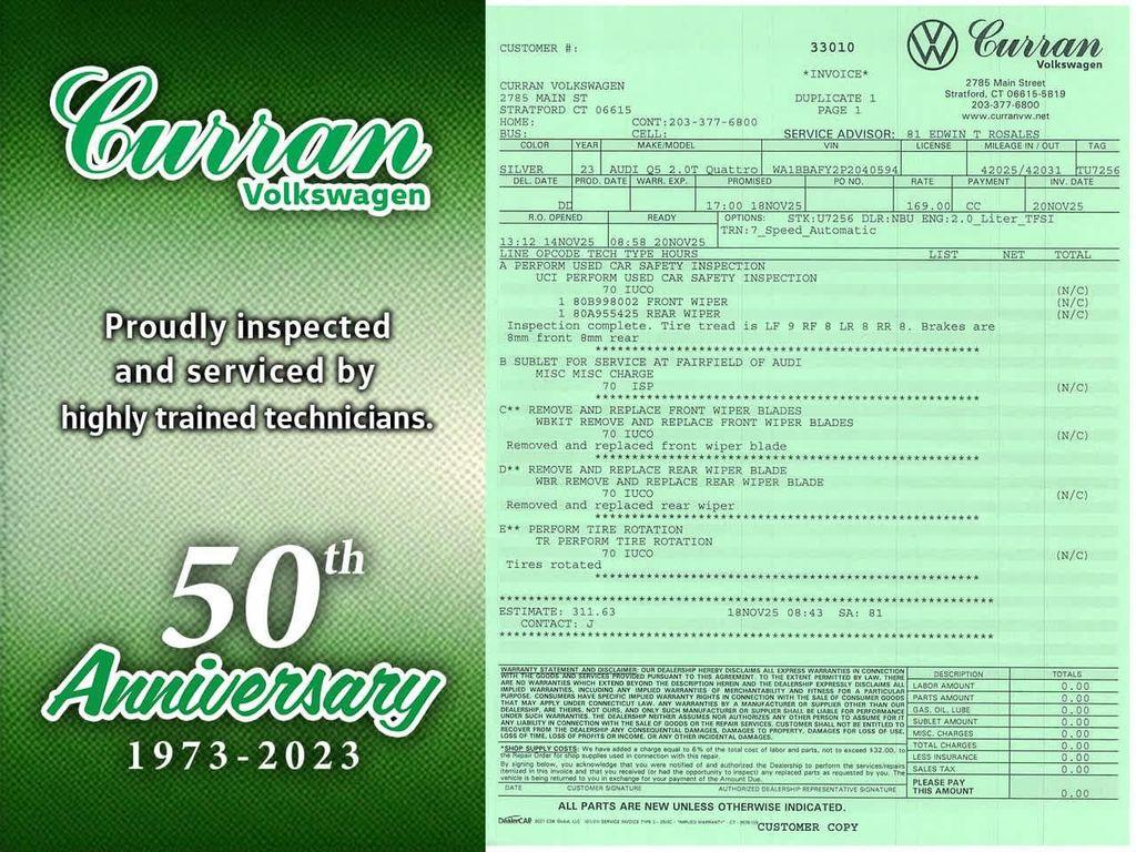 used 2023 Audi Q5 car, priced at $29,940