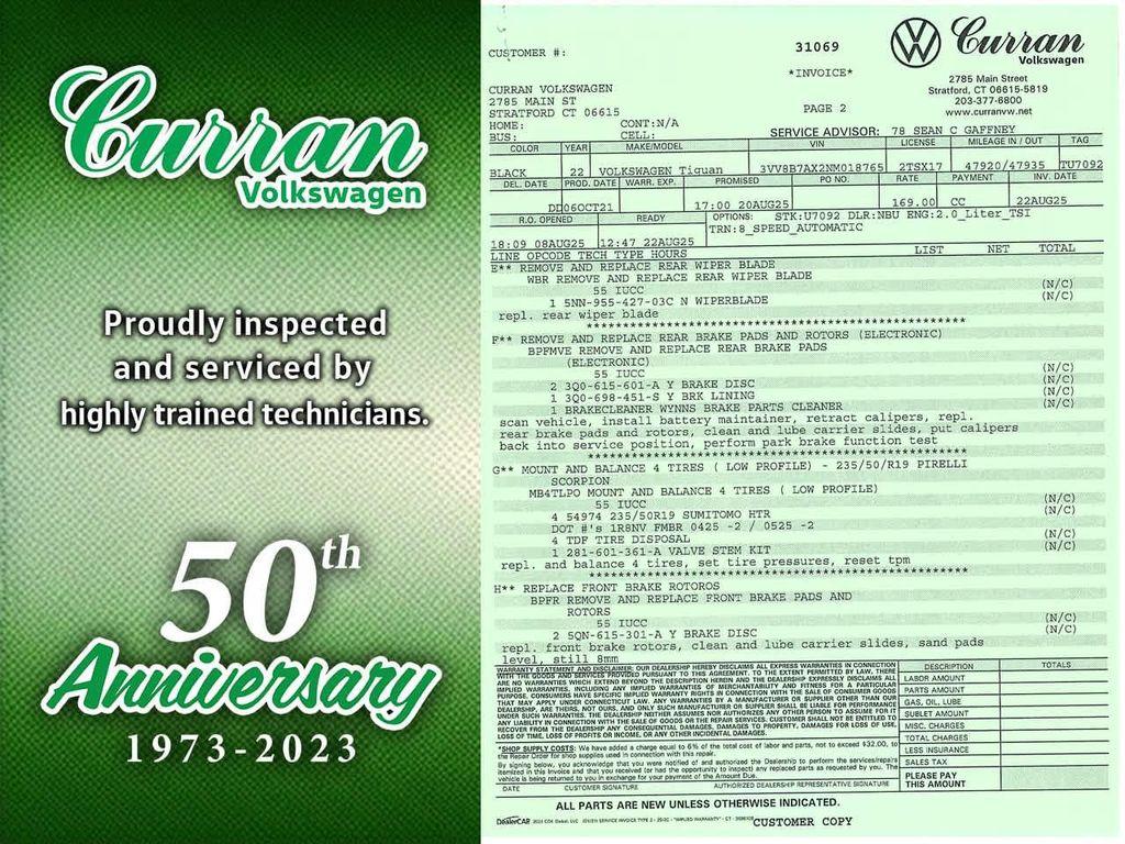 used 2022 Volkswagen Tiguan car, priced at $24,912