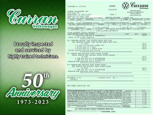 used 2022 Volkswagen Tiguan car, priced at $25,840
