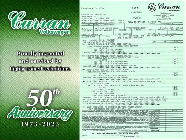used 2024 Volkswagen Taos car, priced at $19,990