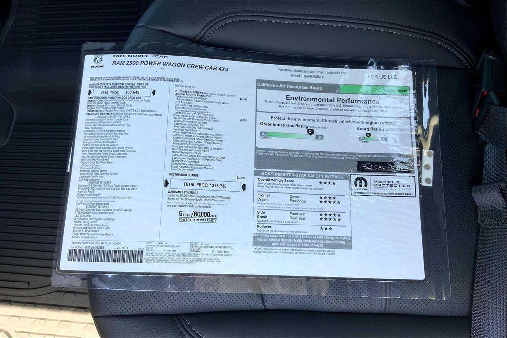 new 2025 Ram 2500 car, priced at $76,368