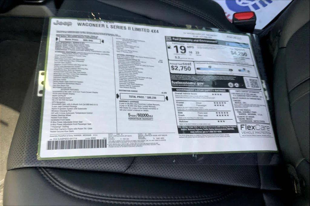 new 2025 Jeep Wagoneer L car, priced at $76,218