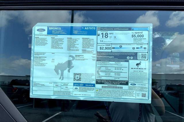 new 2025 Ford Bronco car, priced at $45,350