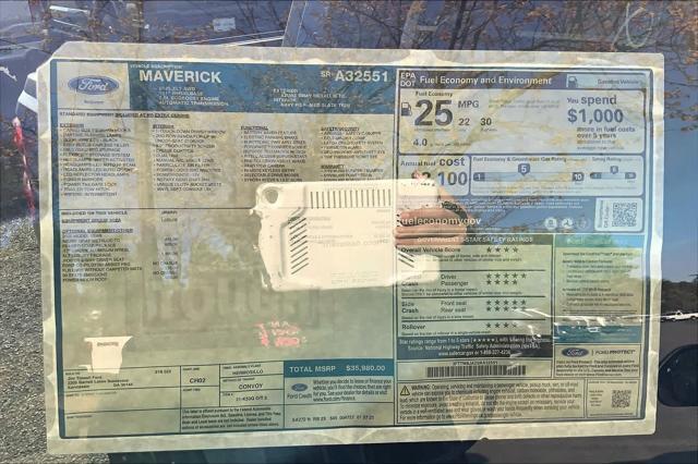 new 2025 Ford Maverick car, priced at $34,842