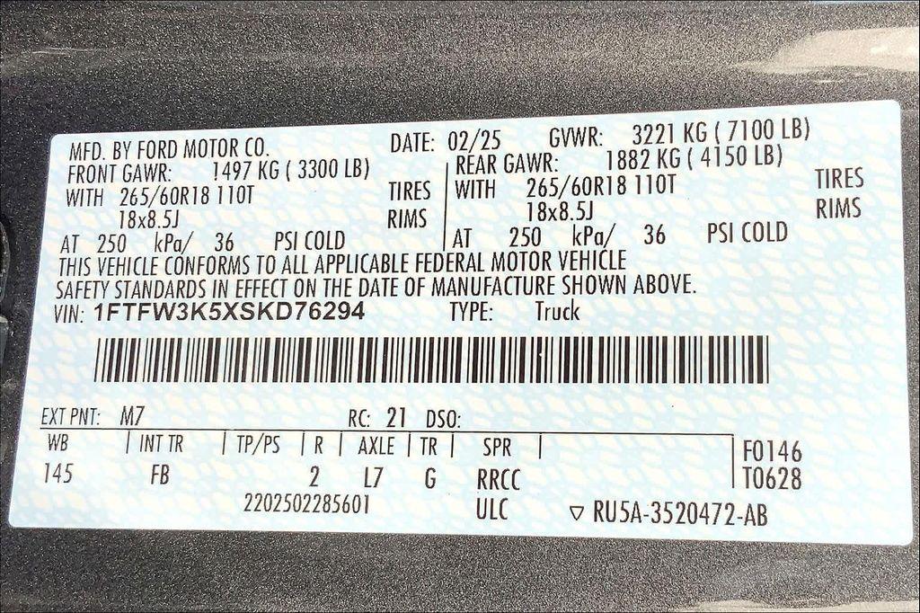 new 2025 Ford F-150 car, priced at $60,080
