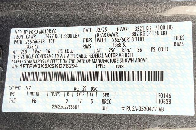 new 2025 Ford F-150 car, priced at $54,682
