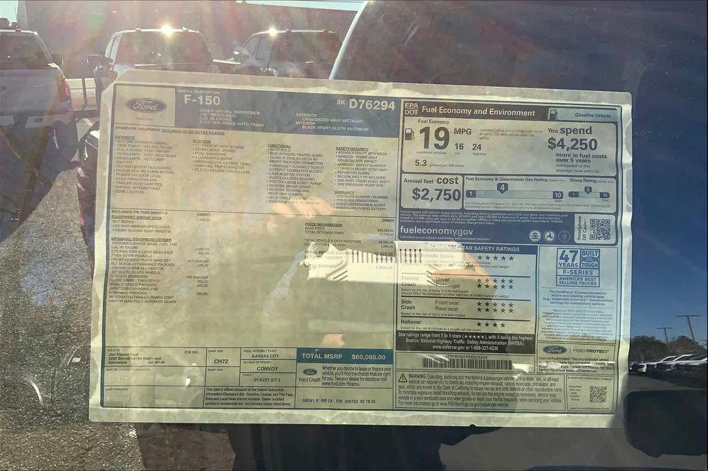 new 2025 Ford F-150 car, priced at $60,080