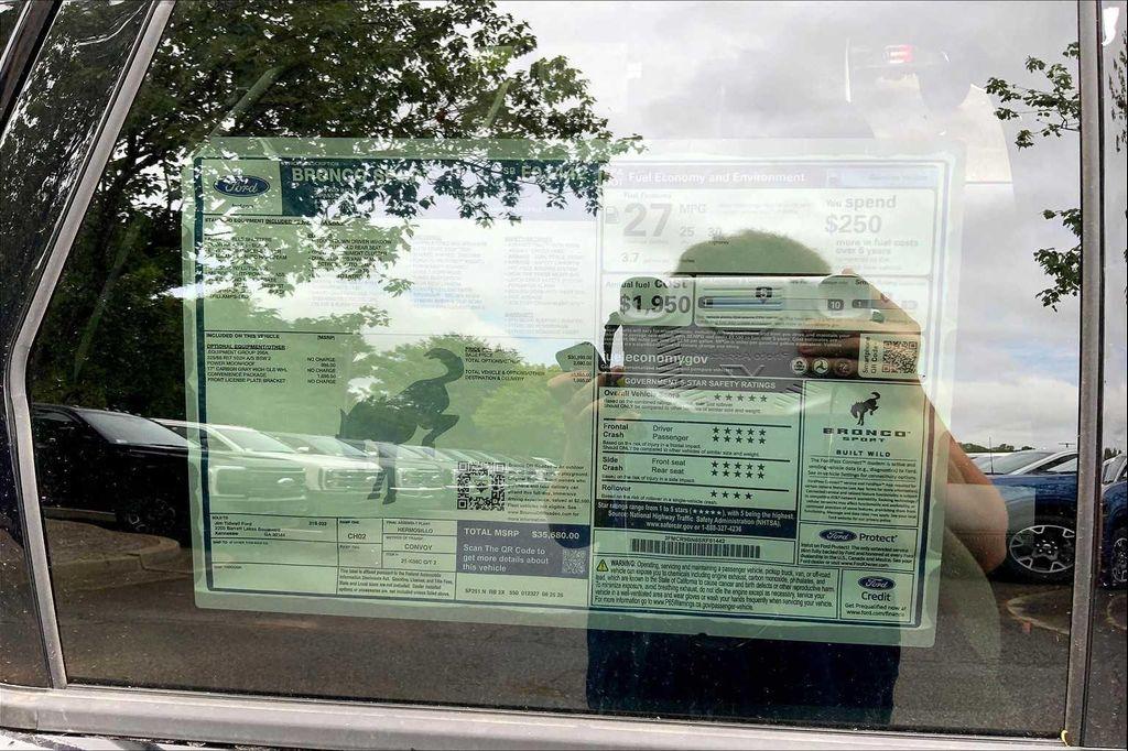 new 2025 Ford Bronco Sport car, priced at $30,685