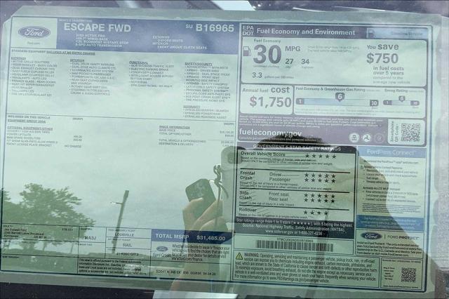 new 2025 Ford Escape car, priced at $29,376