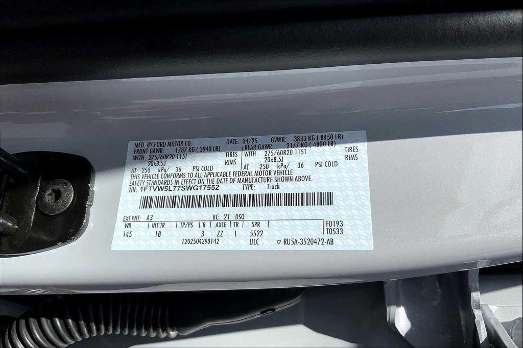 new 2025 Ford F-150 Lightning car, priced at $79,340
