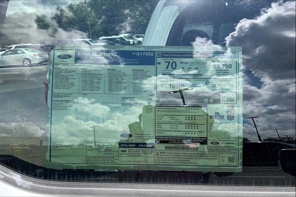 new 2025 Ford F-150 Lightning car, priced at $79,340