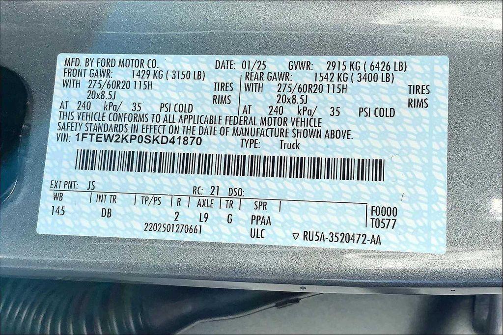 new 2025 Ford F-150 car, priced at $41,650