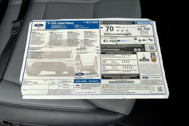 new 2025 Ford F-150 Lightning car, priced at $73,944
