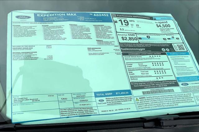 new 2024 Ford Expedition car, priced at $71,455