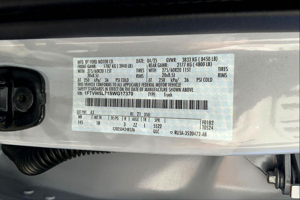 new 2025 Ford F-150 Lightning car, priced at $74,940