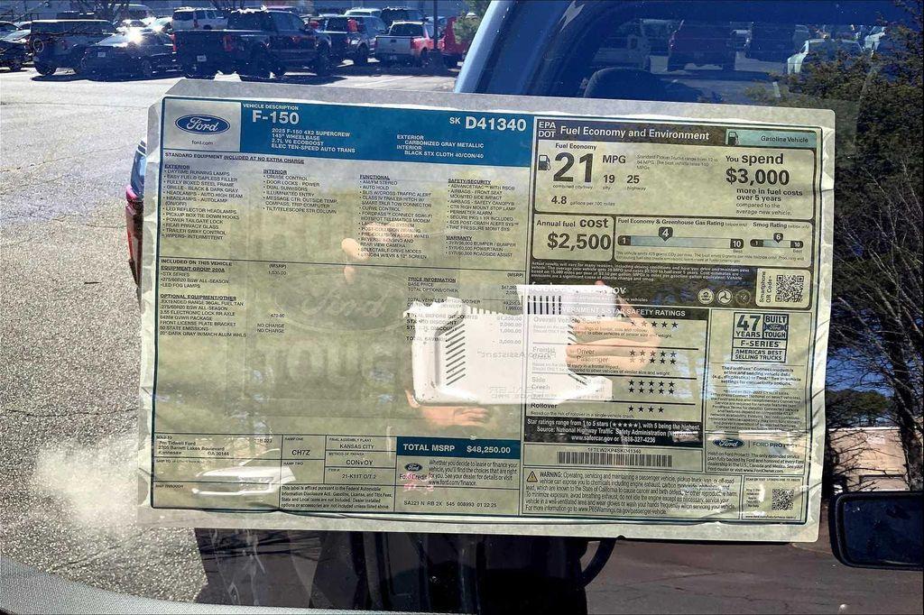 new 2025 Ford F-150 car, priced at $42,250