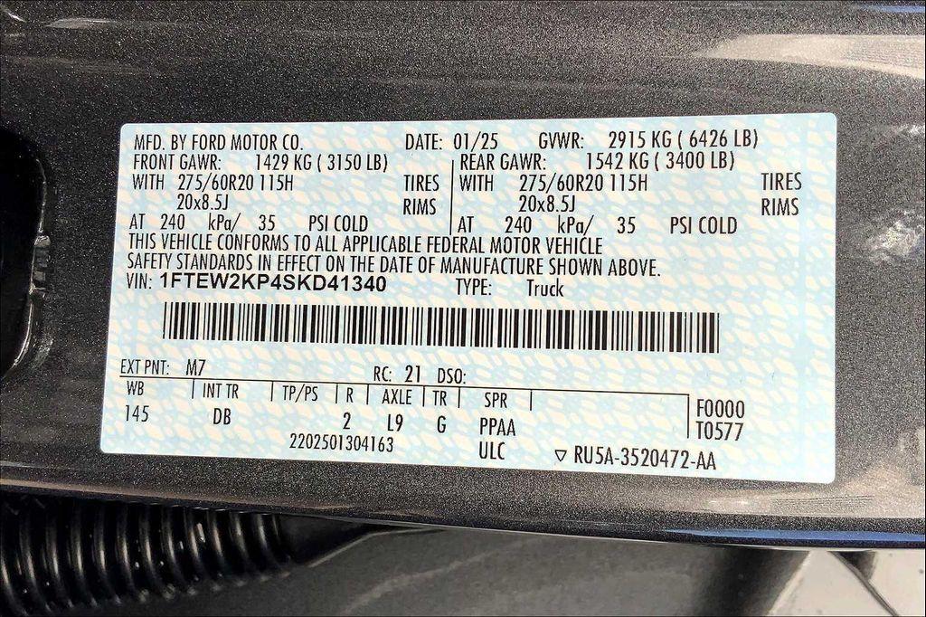 new 2025 Ford F-150 car, priced at $42,250