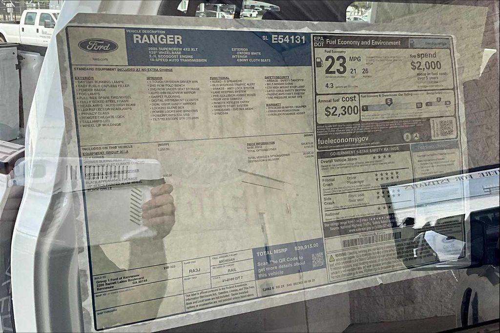 new 2025 Ford Ranger car, priced at $35,915
