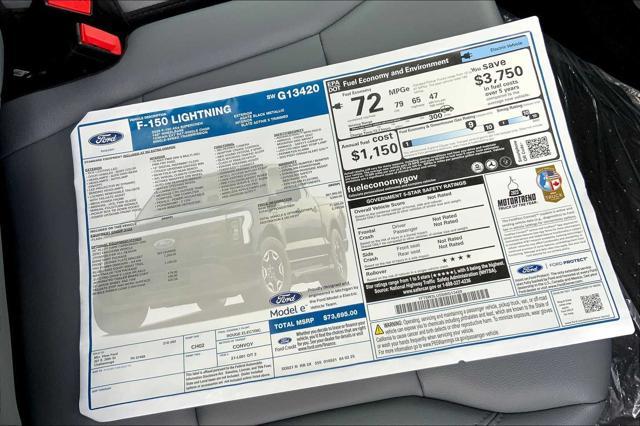 new 2025 Ford F-150 Lightning car, priced at $68,168