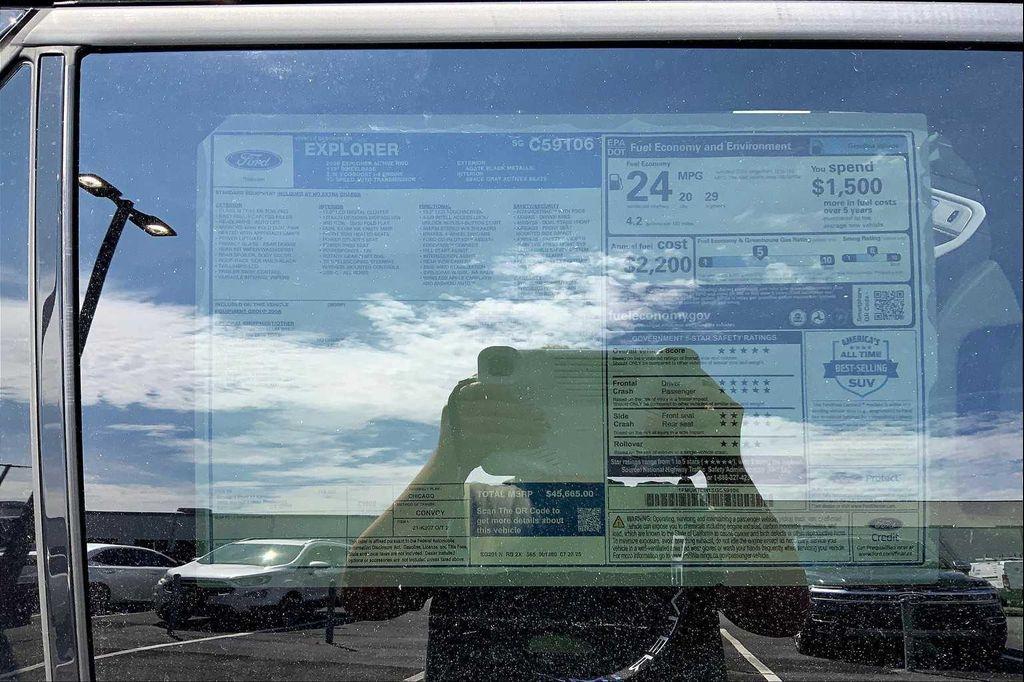 new 2025 Ford Explorer car, priced at $43,810