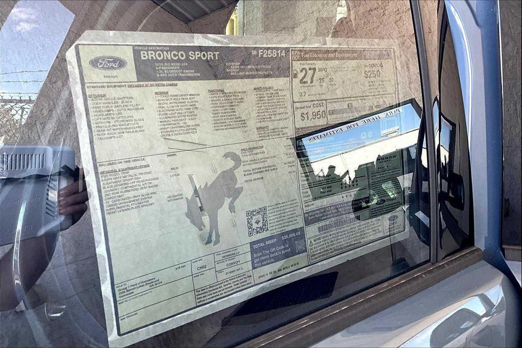 new 2025 Ford Bronco Sport car, priced at $30,805