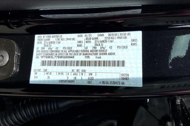 new 2025 Ford F-150 Lightning car, priced at $74,060