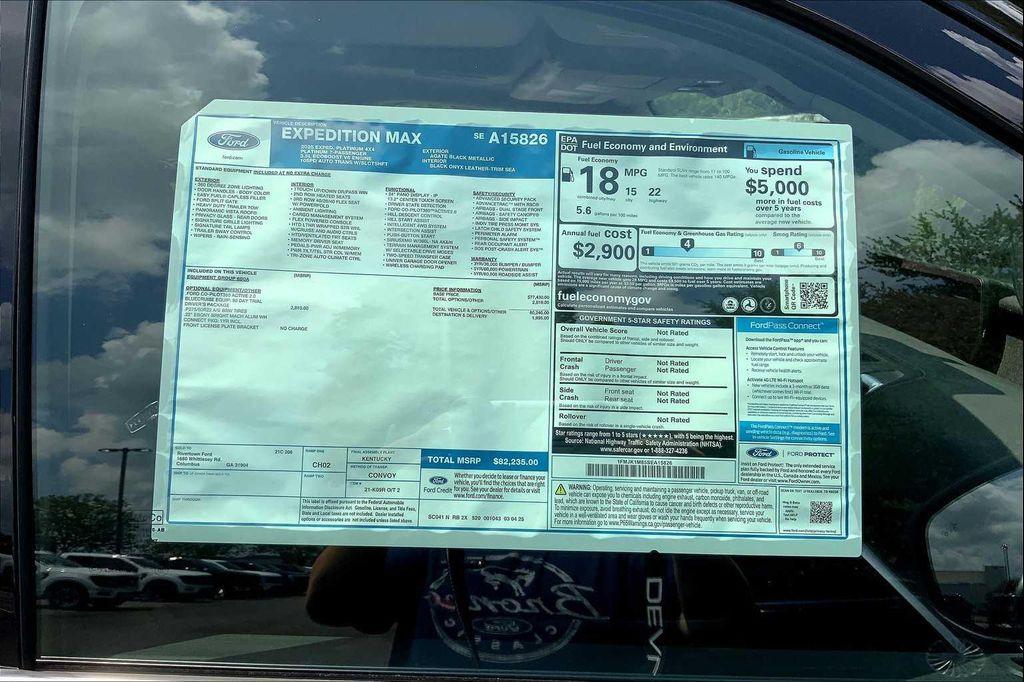 new 2025 Ford Expedition Max car, priced at $82,235