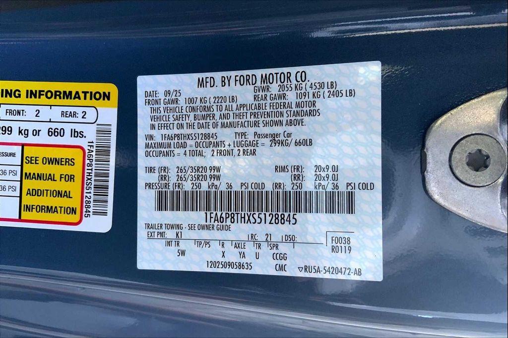 new 2025 Ford Mustang car, priced at $40,610