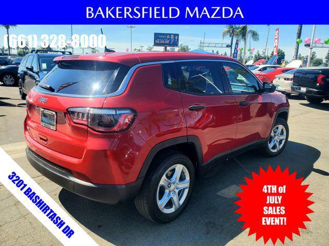 used 2023 Jeep Compass car, priced at $18,599