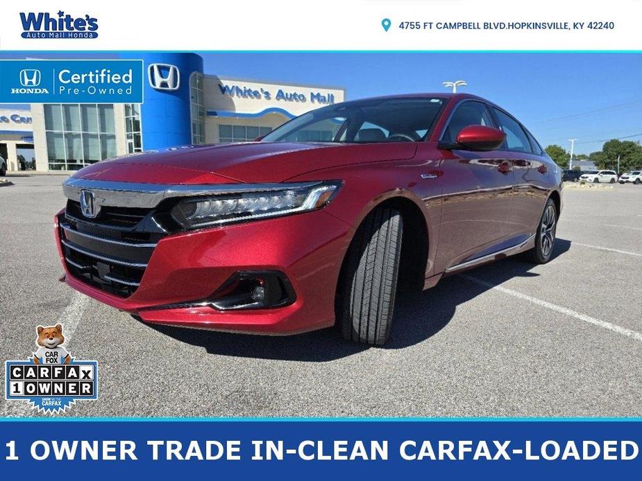 used 2021 Honda Accord Hybrid car, priced at $28,500