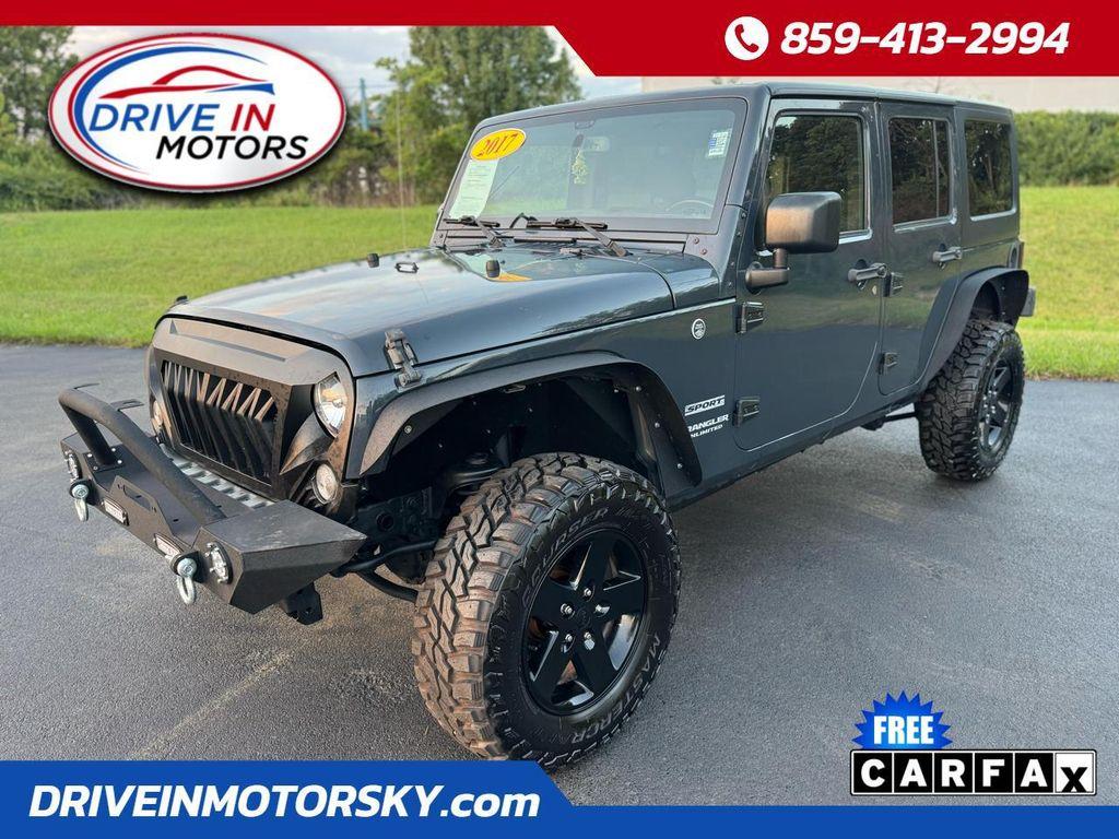 used 2017 Jeep Wrangler Unlimited car, priced at $17,980