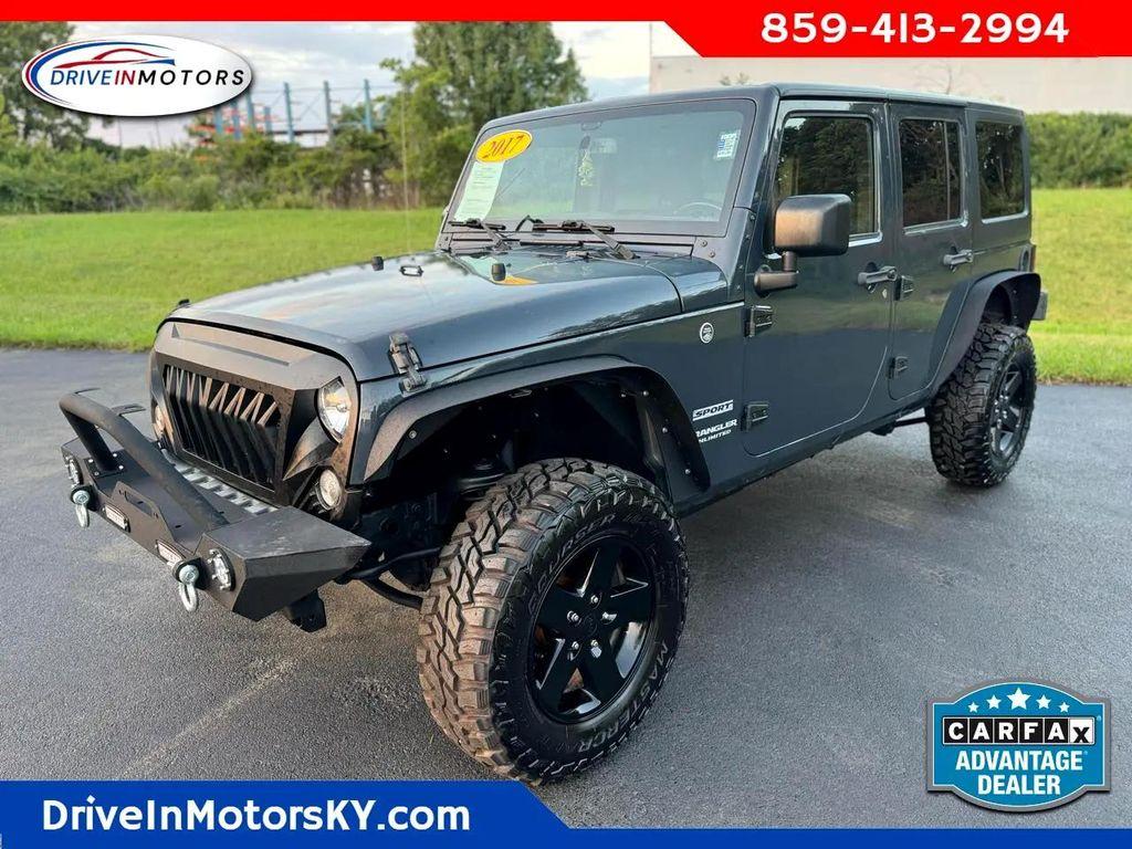 used 2017 Jeep Wrangler Unlimited car, priced at $18,940
