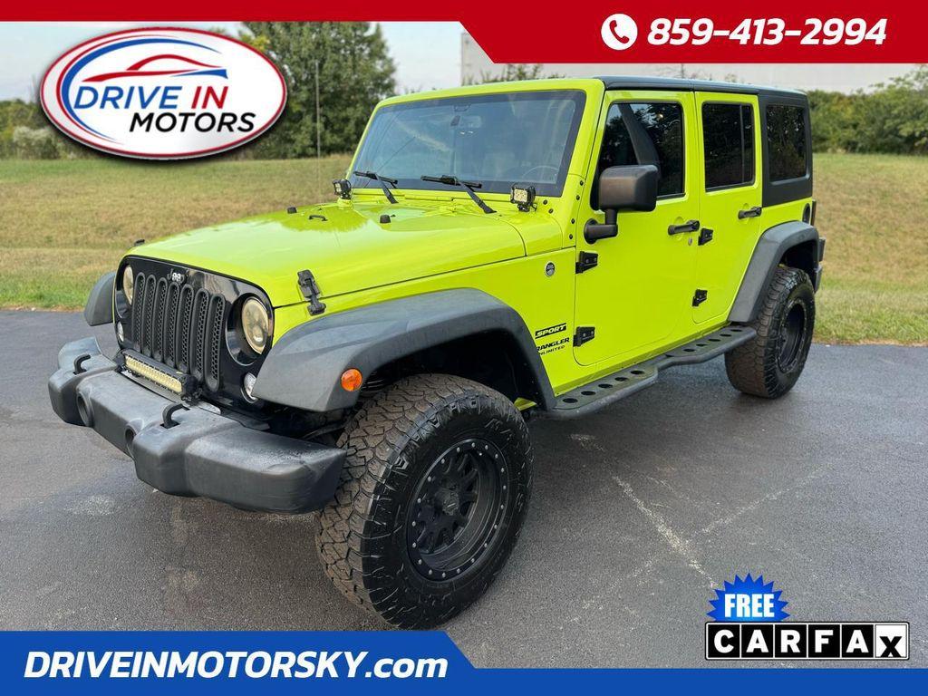 used 2016 Jeep Wrangler Unlimited car, priced at $16,490