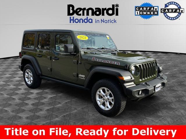 used 2021 Jeep Wrangler Unlimited car, priced at $31,000