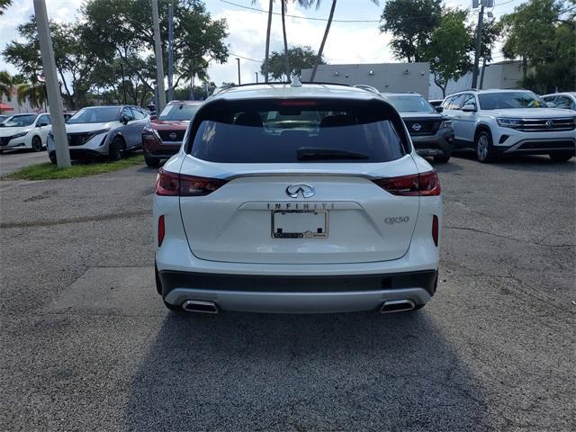 used 2024 INFINITI QX50 car, priced at $33,830