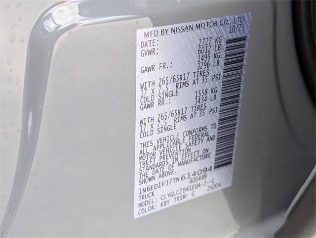 new 2026 Nissan Frontier car, priced at $38,115