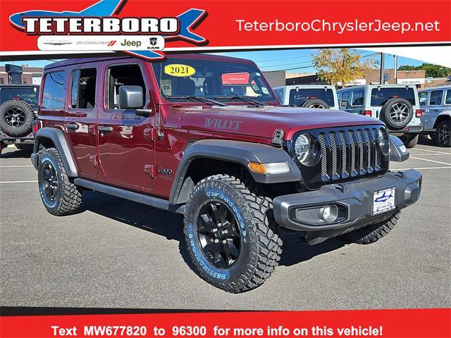 used 2021 Jeep Wrangler car, priced at $27,954