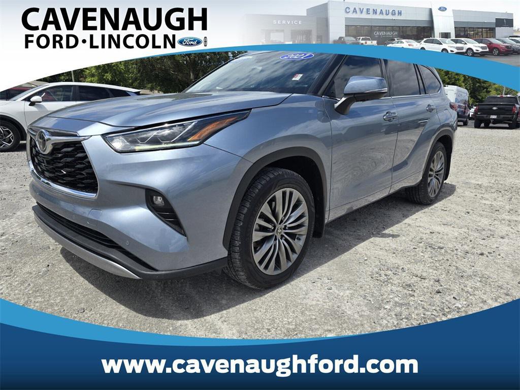 used 2021 Toyota Highlander car, priced at $38,500