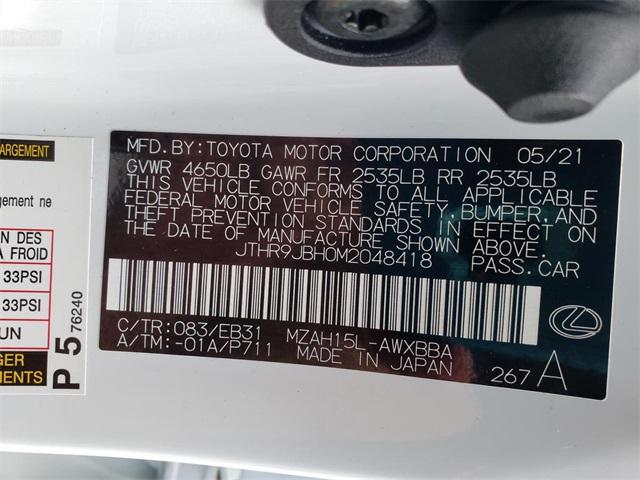 used 2021 Lexus UX 250h car, priced at $24,995