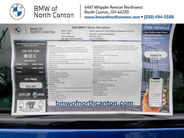 used 2024 BMW 430 car, priced at $51,978