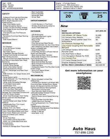 used 2018 Porsche Macan car, priced at $16,382