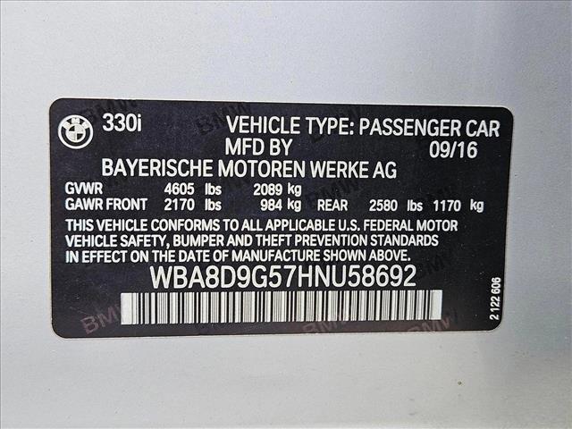 used 2017 BMW 330 car, priced at $17,791